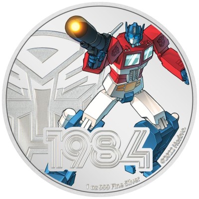 Transformers: Optimus Prime - 1 uncja – Srebrna moneta kolekcjonerska