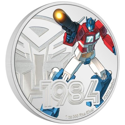 Transformers: Optimus Prime - 1 uncja – Srebrna moneta kolekcjonerska