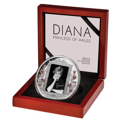 Diana, the Peoples Princess - 5 Oz - stříbrná sběratelská mince