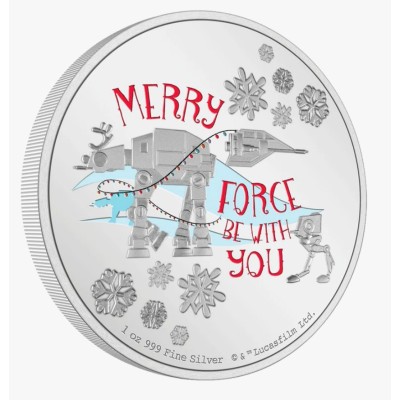 Star Wars – Seasons Greeting 1 uncja – Srebrna moneta kolekcjonerska