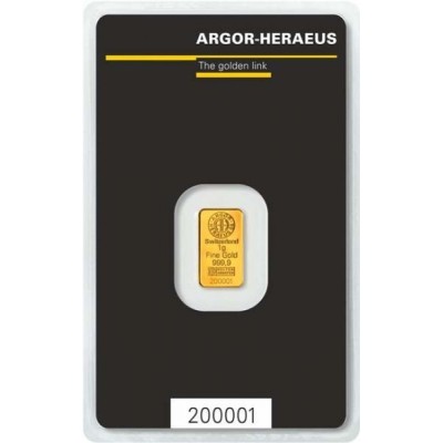 Argor-Heraeus investiční zlatý slitek 1 Gram