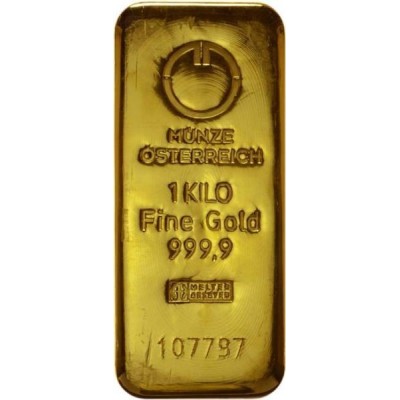 Münze Österreich investiční zlatý slitek 1000 Gramů