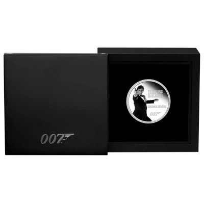 James Bond Legacy - Timothy Dalton - 1 Oz - Srebrna moneta kolekcjonerska Proof (Dostawa 25,5)