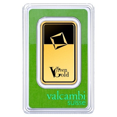 Valcambi Green Gold 100 g - sztabka złota