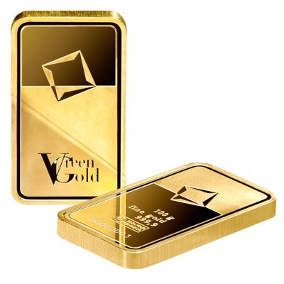 Valcambi Green Gold 100 g - sztabka złota