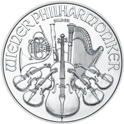 Wiedeński Filharmonik - 1 uncja - (2024) - Srebrna moneta inwestycyjna