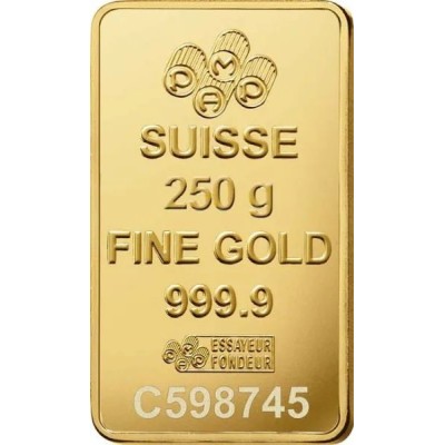 Sztabka złota Pamp Fortuna - 250 gramów - inwestycyjna sztabka złota