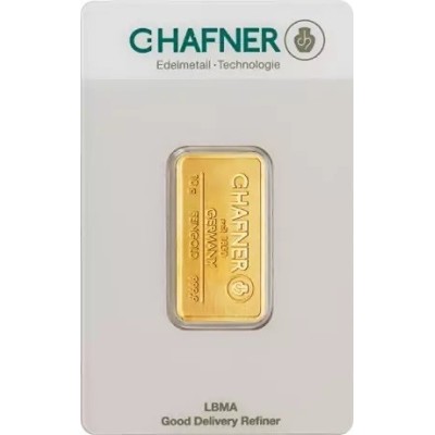 C. Hafner - 10 g - złota sztabka inwestycyjna