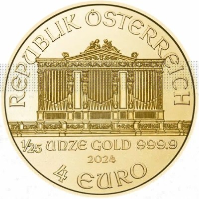 Wiedeński Filharmonik 1/10 uncji ( 2024 ) - złota moneta inwestycyjna
