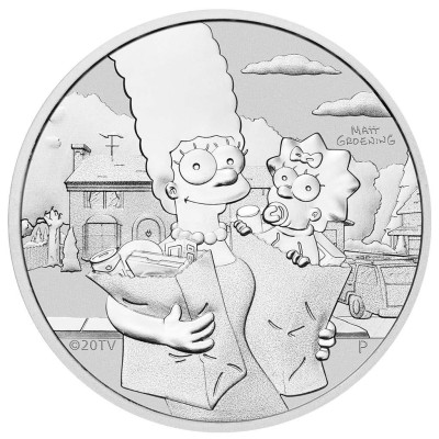 Marge & Maggie - 1 uncja- Srebrna moneta kolekcjonerska