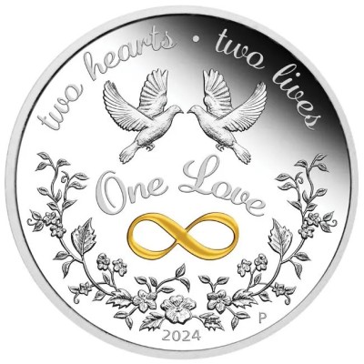 "One Love" 2024 - 1 uncja - srebrna moneta upominkowa