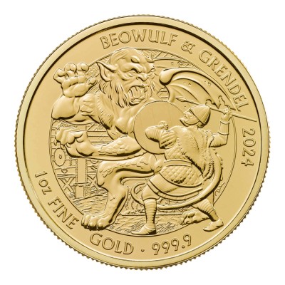 Mity i Legendy - Beowulf - 1 uncja - Złota moneta inwestycyjna