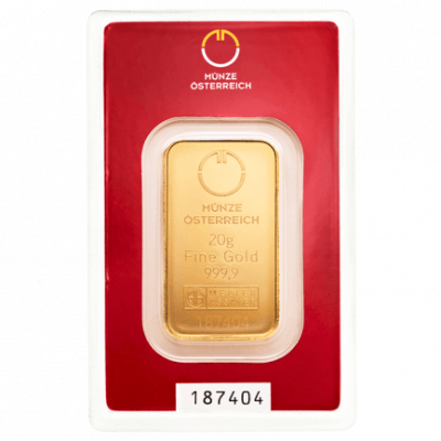 Münze Österreich 20g - Sztabka Złota