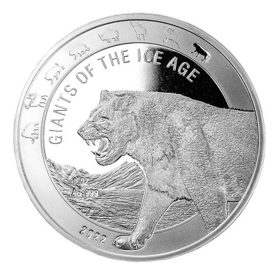 Giants of the Ice Age Series/Giganci epoki lodowcowej  - 8 uncji - Srebrne monety kolekcjonerskie