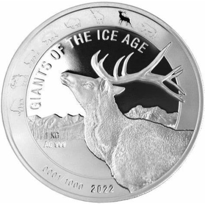Giants of the Ice Age Series/Giganci epoki lodowcowej  - 8 uncji - Srebrne monety kolekcjonerskie