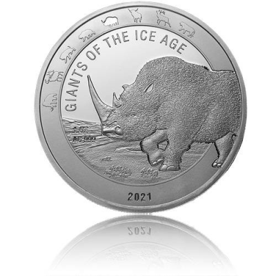 Giants of the Ice Age Series/Giganci epoki lodowcowej  - 8 uncji - Srebrne monety kolekcjonerskie