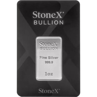 StoneX Coinbar -1 uncja - srebrna sztabka inwestycyjna
