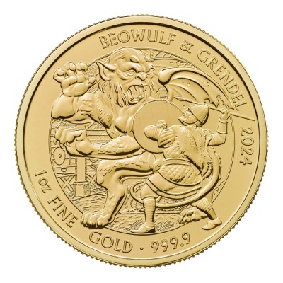 Mity i Legendy - Beowulf - 1 uncja - Złota moneta inwestycyjna