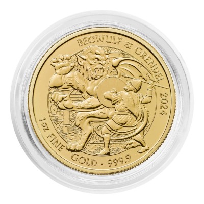 Mity i Legendy - Beowulf - 1 uncja - Złota moneta inwestycyjna