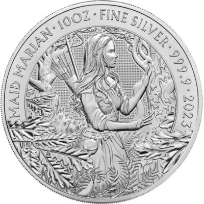 Myths & Legends - Maid Marianne - 10 uncji - Srebrna moneta inwestycyjna