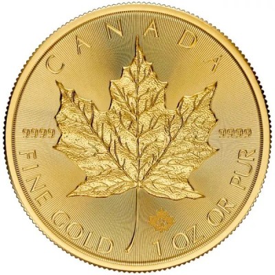 Kanadyjski Liść Klonowy (starsze lata) - 1 Oz - złota moneta inwestycyjna