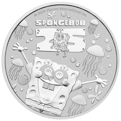 Spongebob Squarepants - 1 Oz - Srebrna moneta investycyjna
