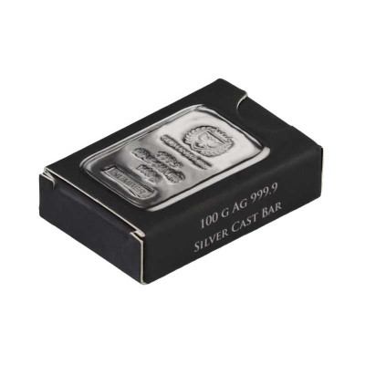 Germania Mint - 100g - srebrna sztabka inwestycyjna