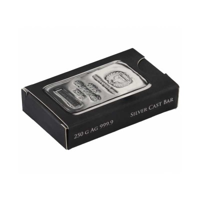 Germania Mint - 250g - srebrna sztabka inwestycyjna