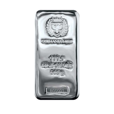 Germania Mint - 500g - srebrna sztabka inwestycyjna