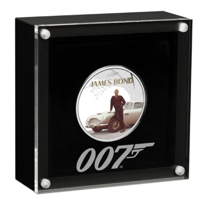 James Bond - Sean Connery - Srebrna moneta kolekcjonerska o wadze 1 uncji