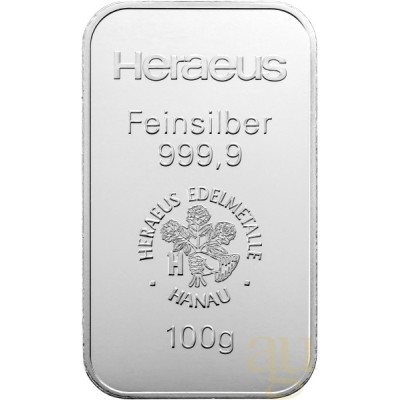 Argor-Heraeus 100 g - Srebrna sztabka inwestycyjna