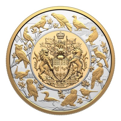 Pejzaż heraldyczny - 5 uncji - srebrna moneta kolekcjonerska