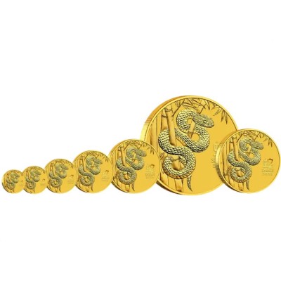 Księżycowy  Wąż 2025 - 1/10 Oz - złota moneta inwestycyjna