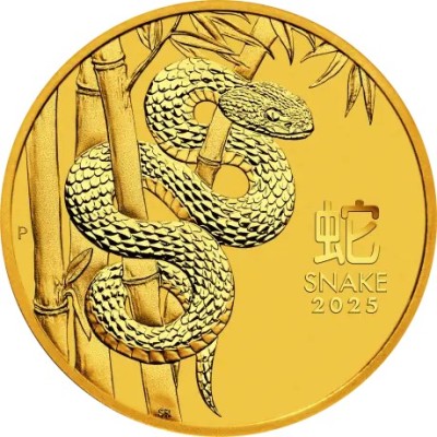 Księżycowy  Wąż 2025 - 1/10 Oz - złota moneta inwestycyjna