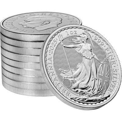 Britannia 2025 - 1 uncja- Srebrna moneta inwestycyjna