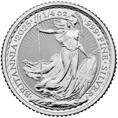 Britannia 2025 - 1/4 Oz - Srebrna moneta inwestycyjna