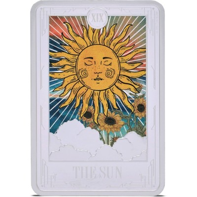 Tarot XIX: Słońce - 1 uncja - Srebrna moneta kolekcjonerska