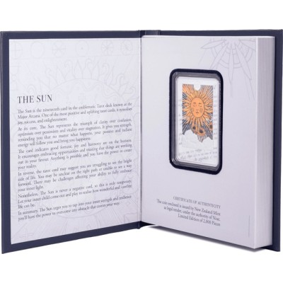 Tarot XIX: Słońce - 1 uncja - Srebrna moneta kolekcjonerska