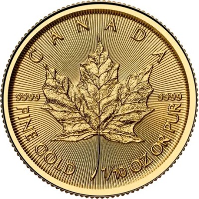 Liść Klonu (2025) - 1/10 Oz - złota moneta inwestycyjna