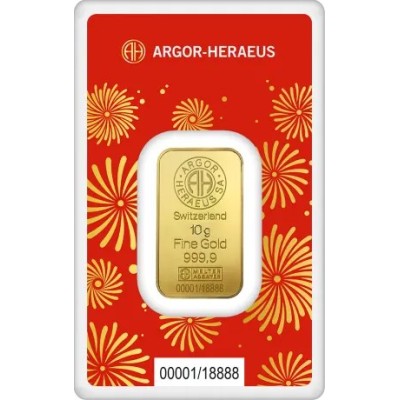 Argor Heraeus - Rok Węża (2025) - 10 g - sztabka złota