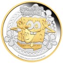 Spongebob Kanciastoporty - 2 uncje - Srebrna moneta kolekcjonerska
