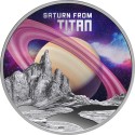 Saturn z Tytana - 1 Oz - Srebrna moneta kolekcjonerska