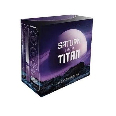 Saturn z Tytana - 1 Oz - Srebrna moneta kolekcjonerska