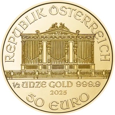 Wiener Philharmoniker (2025) - 1/2 Oz - złota moneta inwestycyjna