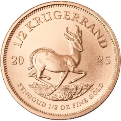 Złota moneta Krugerrand (2025) - 1/2 uncji