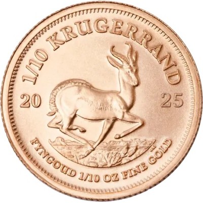 Krugerrand (2025) - 1/10 Oz - złota moneta inwestycyjna