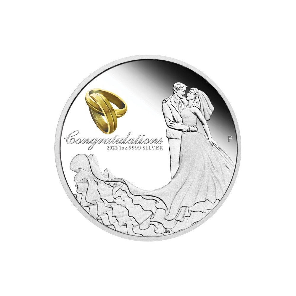 Ślub 2025 - 1 Oz - srebrna moneta upominkowa Ślub 2025 - 1 Oz - srebrna moneta upominkowa