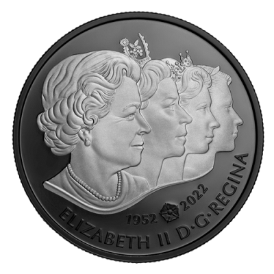 Królowa Elżbieta II - Królewski Cypher - 1 Oz - Srebrna moneta kolekcjonerska Proof