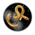 Wąż Herpeton - 1 uncja- srebrna moneta kolekcjonerska