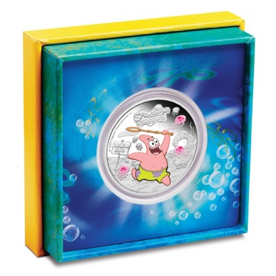 Patrick Star - 1 Oz - Srebrna moneta kolekcjonerska